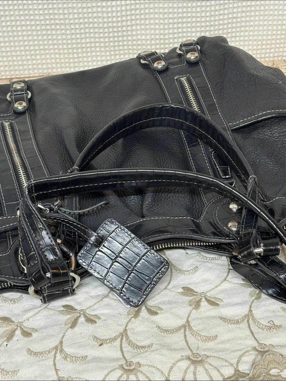 Etienne Aigner leather shoulder bag/satchel